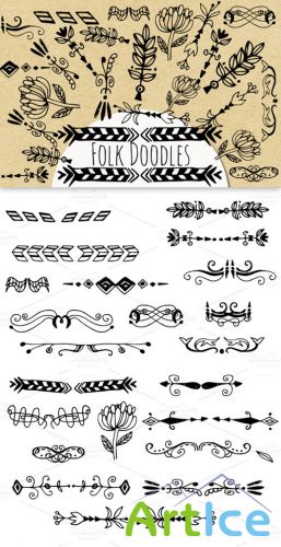 CreativeMarket - Folk Doodles