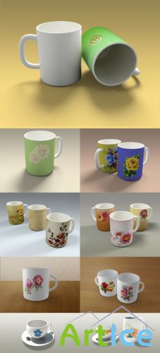 Mugs and Cups Mockup Templates