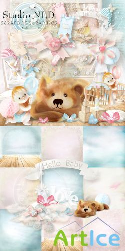 Scrap - Hello Baby PNG and JPG