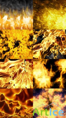 Textures Burning Fire JPG Files