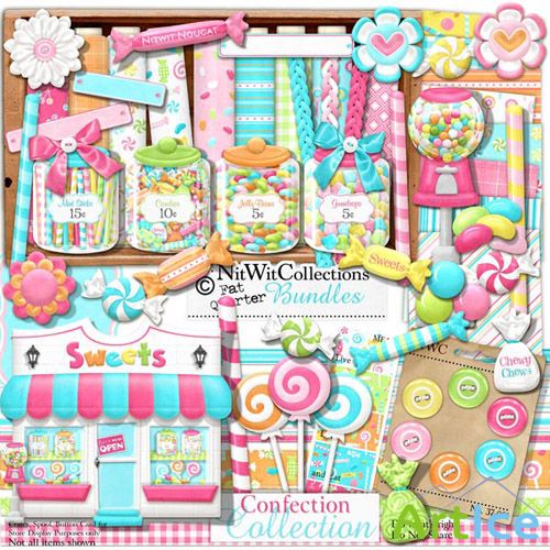 Scrap - Confection PNG and JPG