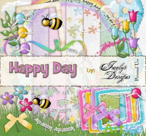 Scrap - Happy Day JPG and PNG