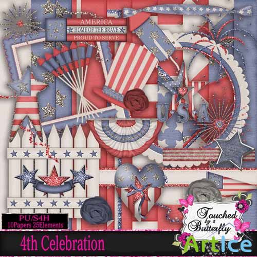 Scrap - 4Th Celebration JPG and PNG