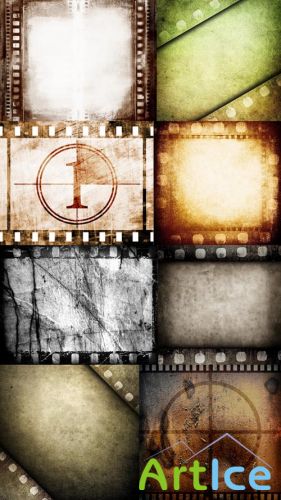 Collection Textures Film in Grungy Style