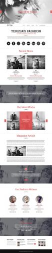 CreativeMarket - Teresa - A One Page PSD Template