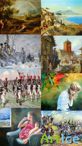 Painting Wallpaper Collection Set 1