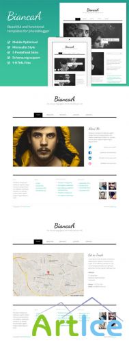 CreativeMarket - BiancaA - Responsive Photo Blog HTML 22029