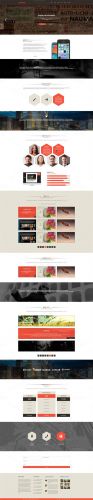 CreativeMarket - Lorans - One Page PSD Theme 21598