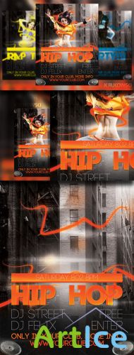 CreativeMarket - HIP HOP Flyer 21431