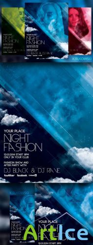 CreativeMarket - Fashion Night Flyer 21066