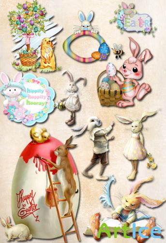 Easter Bunny PNG Files