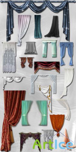 Curtains and Draperies PNG Files