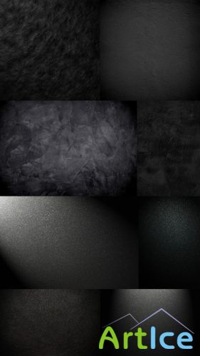 Collection of Textures in Black Colors