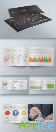 CreativeMarket - Social Media Diagnostic A4 Brochure