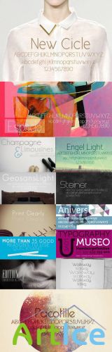 30 Sleek Minimalist Designs Fonts Collection