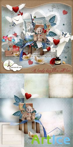 Scrap - A Lovely Day Filled With Love PNG and JPG