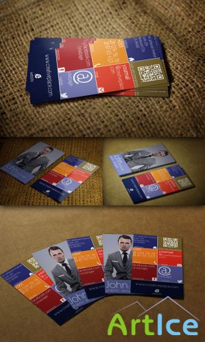 CreativeMarket - Metro Business Card - PSD Template