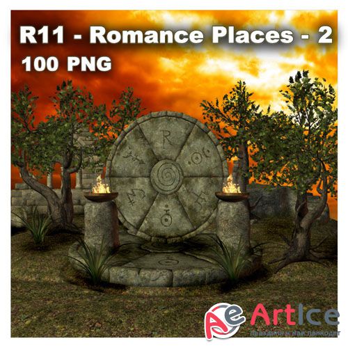 Romance Places - 2 PNG Files