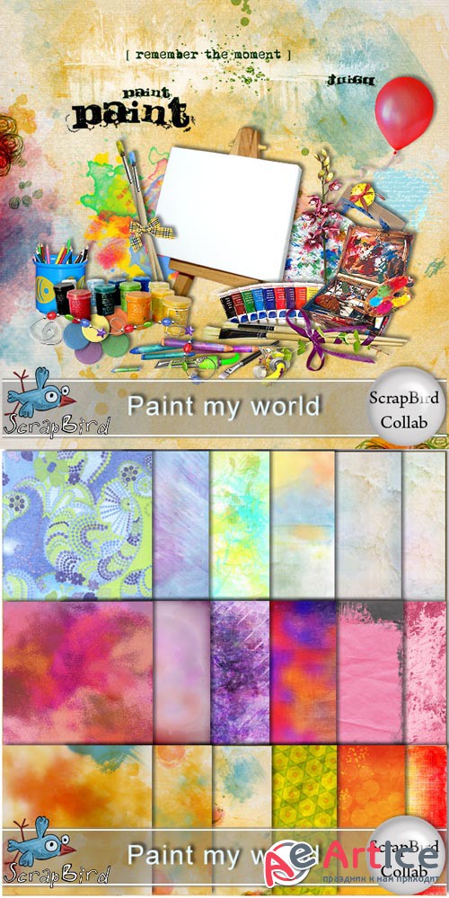 Scrap - Paint My World PNG and JPG
