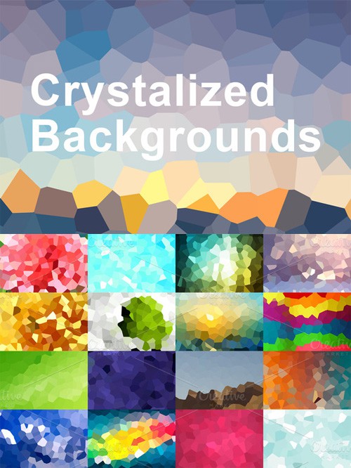 55 Crystalized Backgrounds