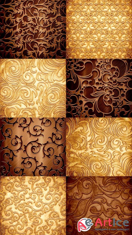 Golden Texture Set JPG Files