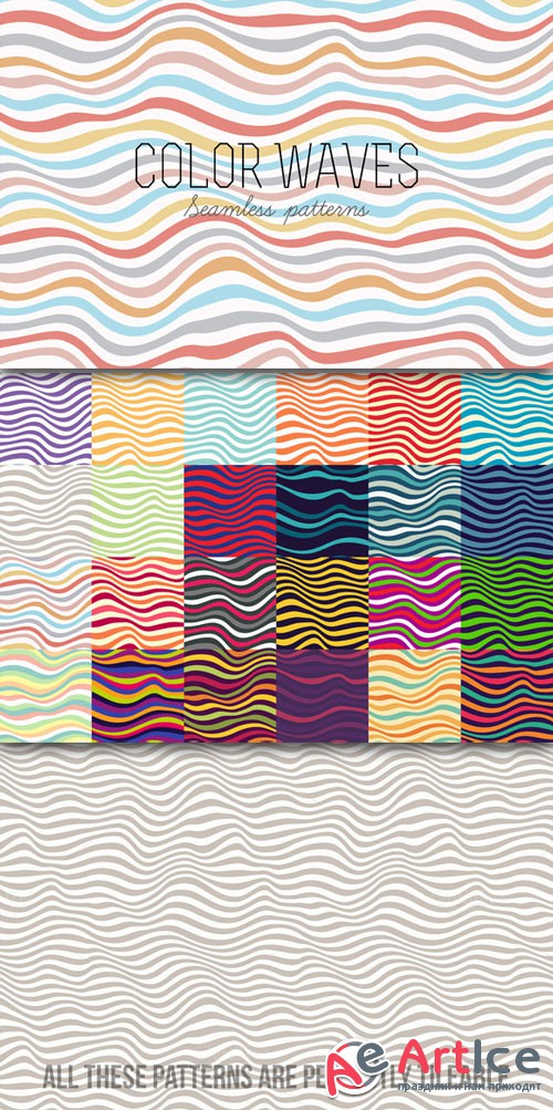 CreativeMarket - Seamless striped patterns 20068