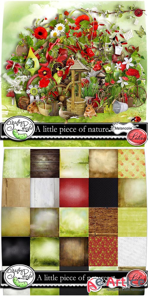 Scrap - A Little Piece Of Nature PNG and JPG