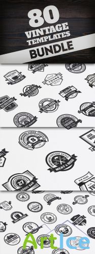 Creativemarket - Bundle 80 Vintage Logos & Badges