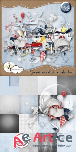 Scrap - Sweet World Of A Baby Boy PNG and JPG