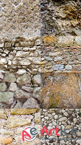 Stone Wall Textures Set JPG Files