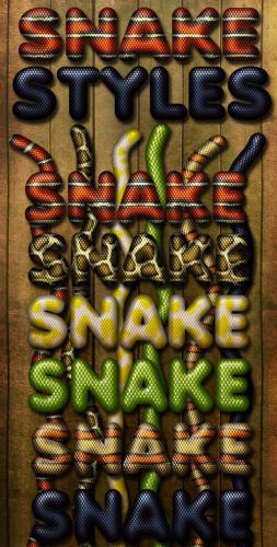 Photoshop Styles - Snake