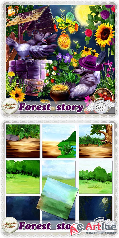Scrap - Forest Story PNG and JPG