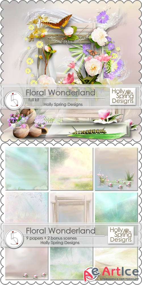 Scrap - Floral Wonderland PNG and JPG