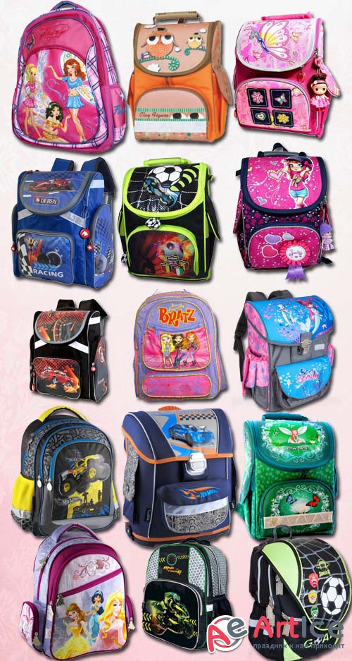 School Bags and Backpacks PNG Files