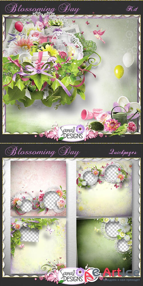 Scrap - Blossoming Day PNG and JPG