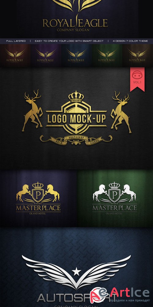 Logo Mock-Up V1 - CreativeMarket 33497
