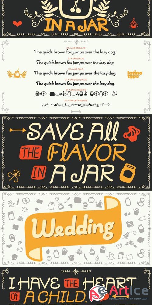 In a Jar Font Family