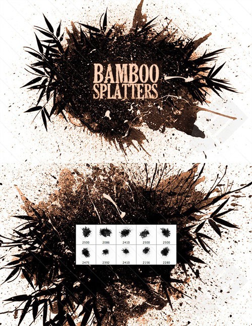 PS Brushes - Bamboo Splatter