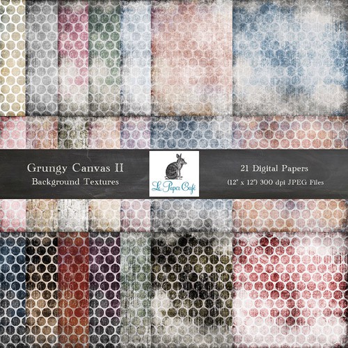 21 Grungy Canvas Backgrounds 2