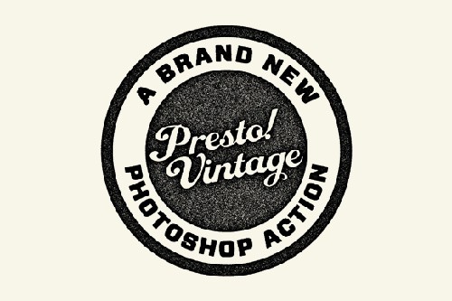 Vintage Photoshop Action - Presto