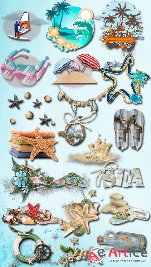 Marine Decorations PNG Files