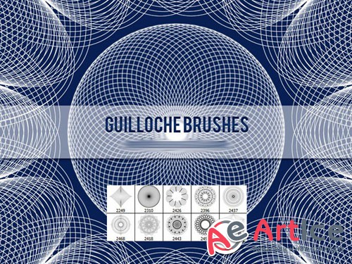 Guilloche Photoshop Brushes Vol. 1