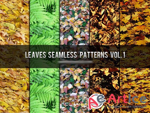 Leaves Seamless Photoshop Patterns Vol. 1