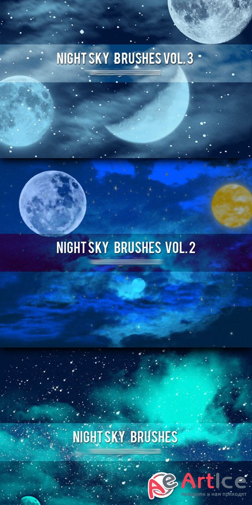 Night Sky Photoshop Brushes Collection