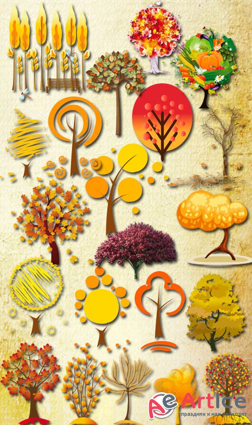 Autumn Tree PNG Files