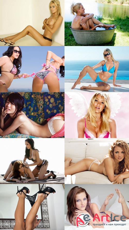 Wallpapers Beautiful Girls in Different Poses Set 9