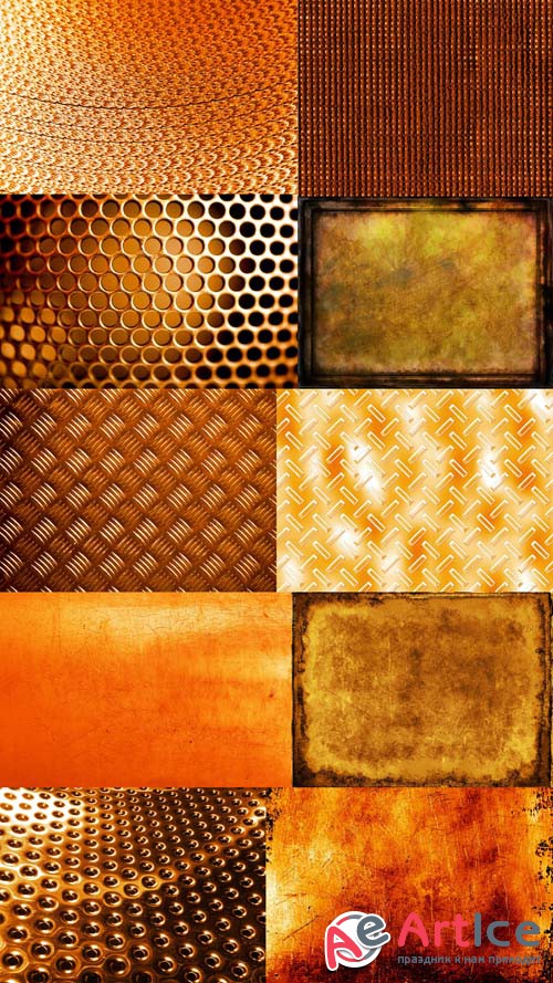 Collection of the Textures of the Yellow Metal
