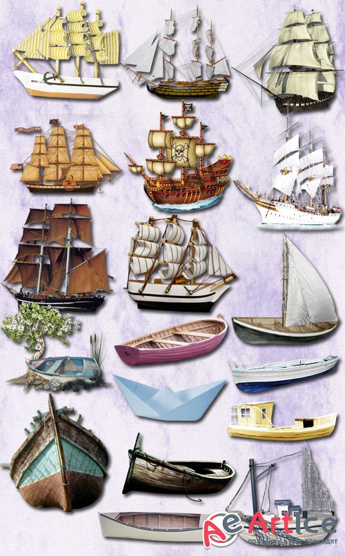 Beautiful Boats and Ships PNG Files