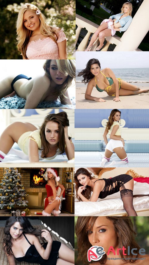 Wallpapers Beautiful Girls in Different Poses Set 20