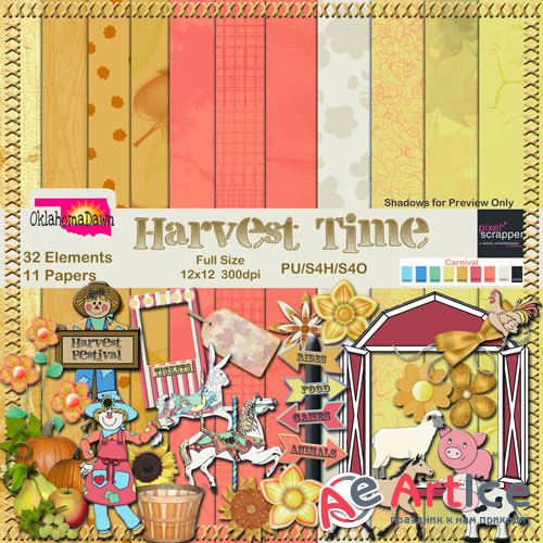 Scrap - Harvest Time PNG and JPG